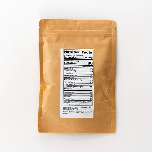 Biltong Beef Jerky Spicy Large Bag (4 oz)