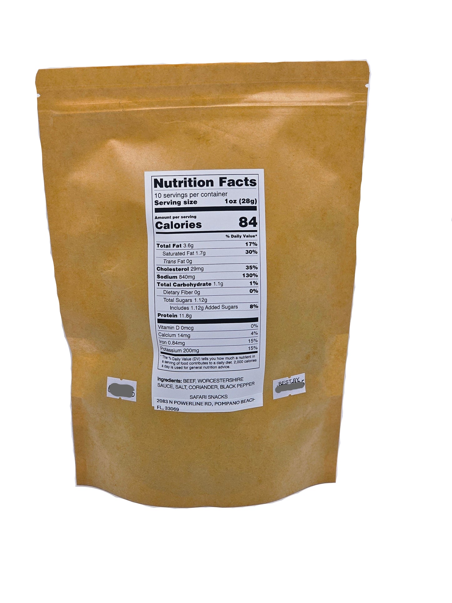 Biltong Beef Jerky Original Party Pack  (10 oz)