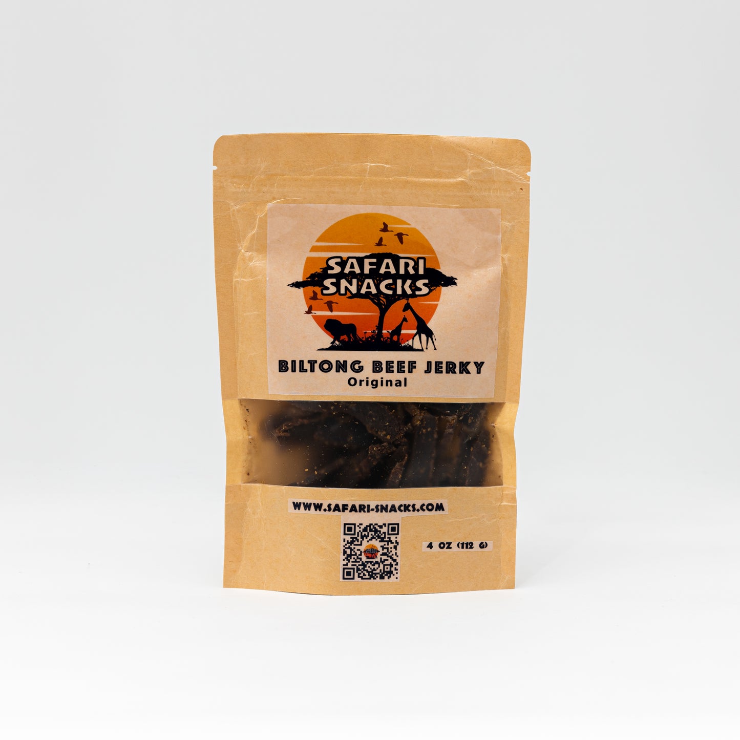 Biltong Beef Jerky Original Large Bag (4 oz)