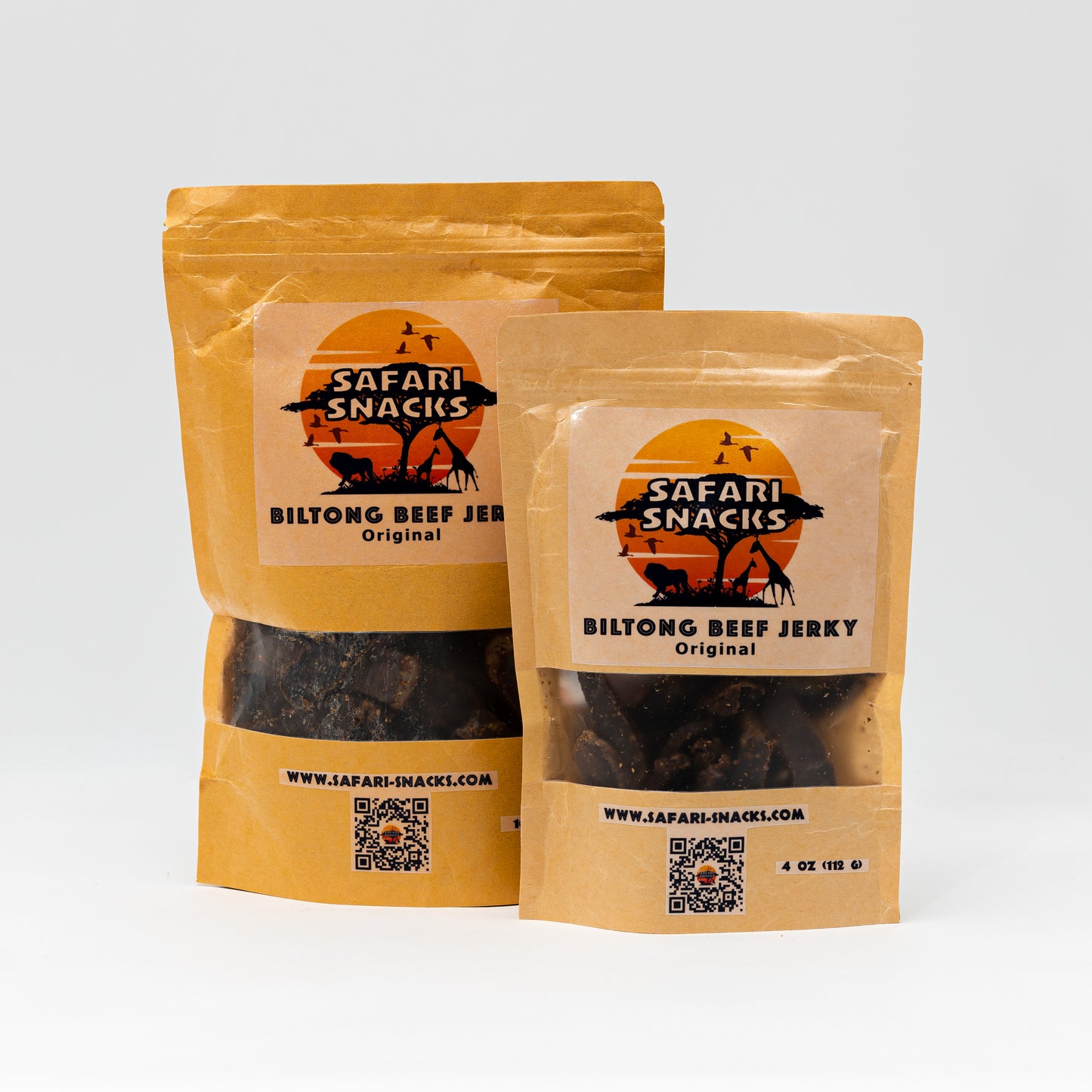 Biltong Beef Jerky Original Large Bag (4 oz)