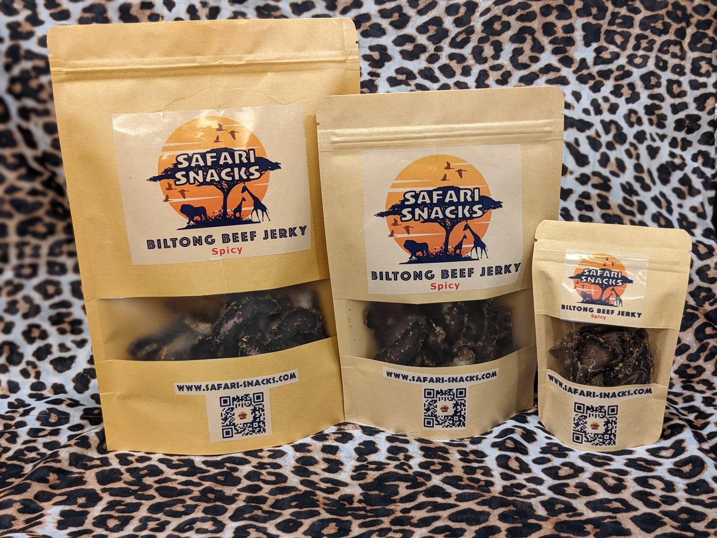 Biltong Beef Jerky Spicy Large Bag  (4 oz)